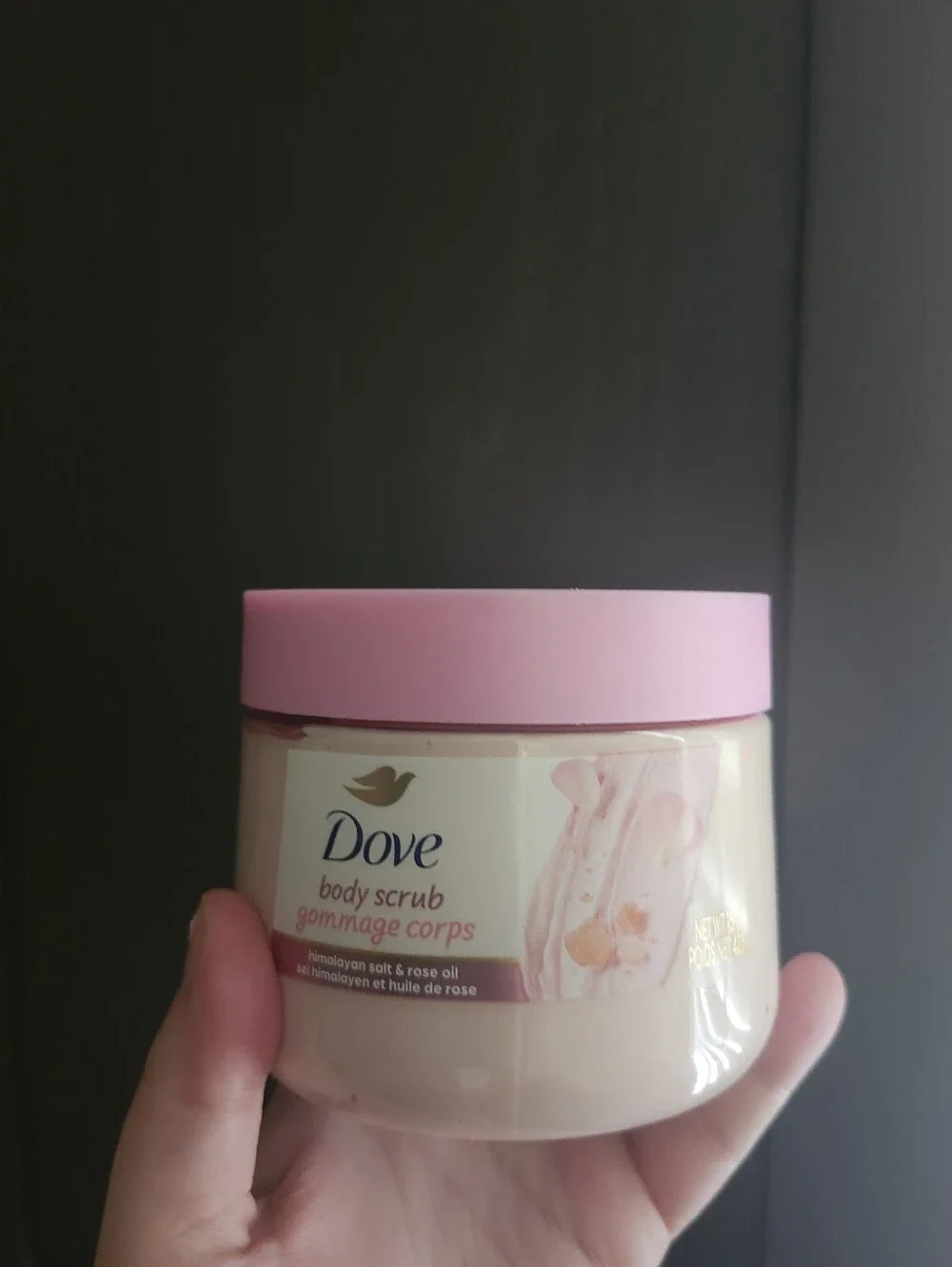 Dove Pink Himalya Salt Body Scrub with Rose Oil